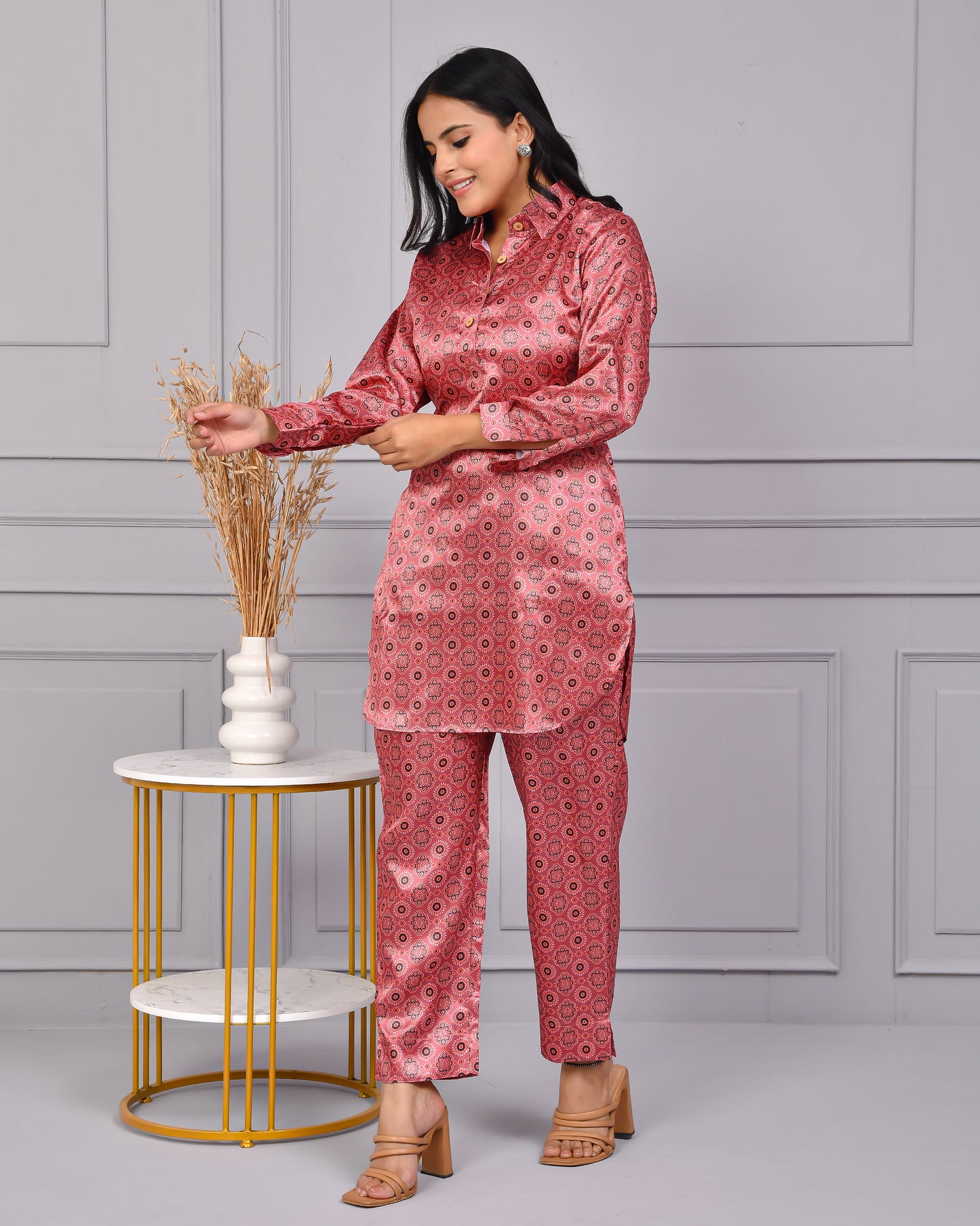 Ajrakh Autumn Coord Set