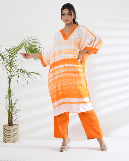 Tangerine Kaftan Set