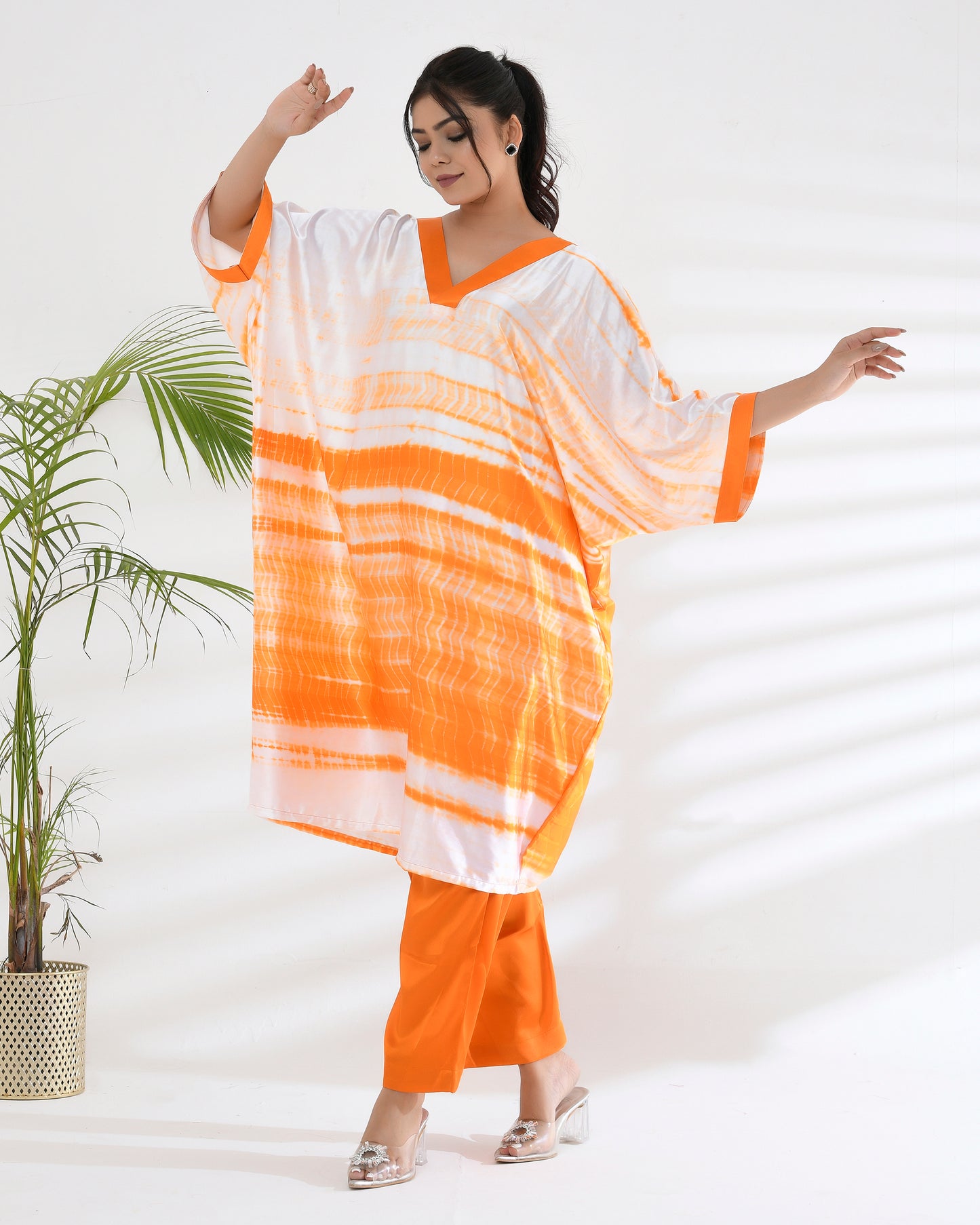 Tangerine Kaftan Set