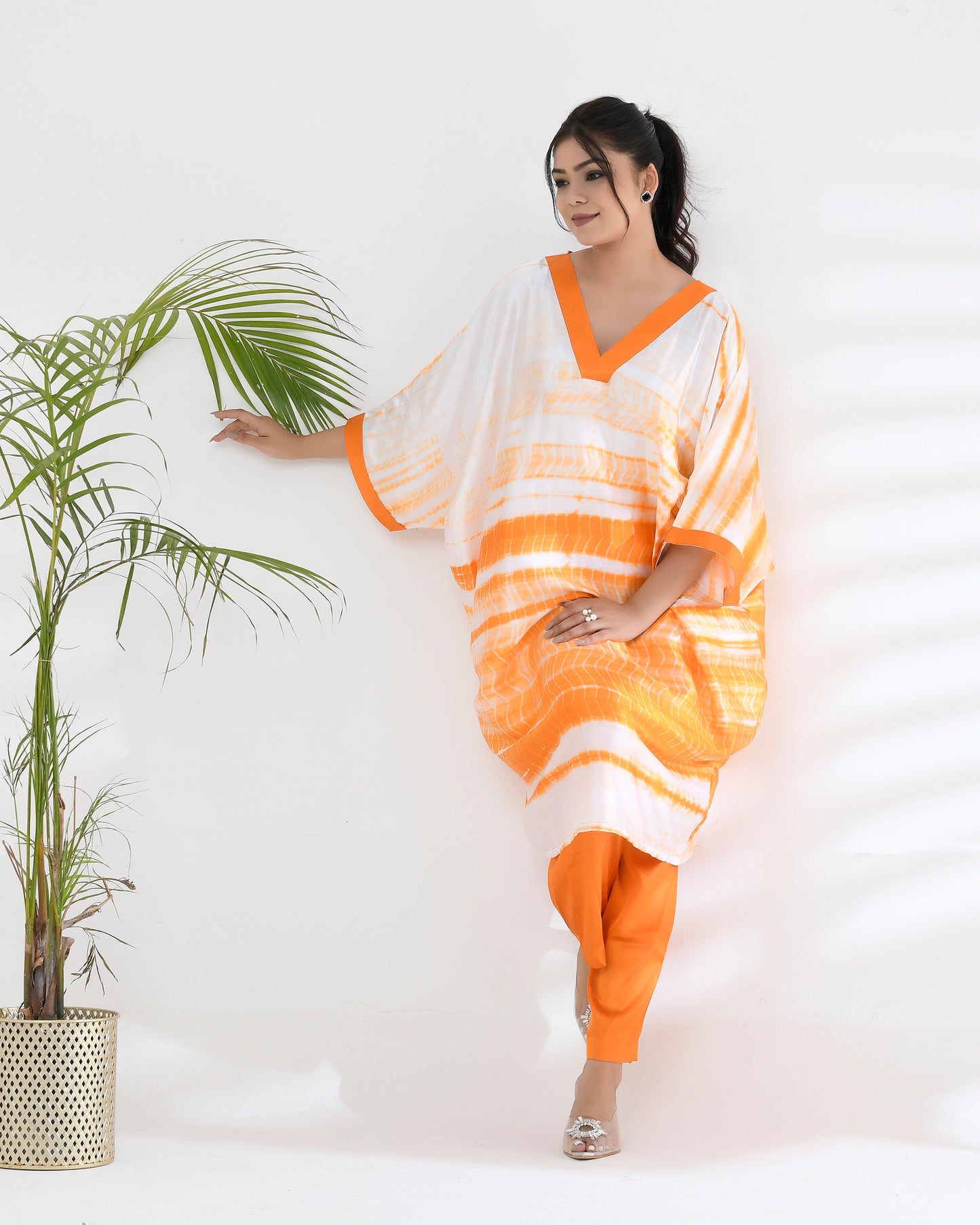 Tangerine Kaftan Set