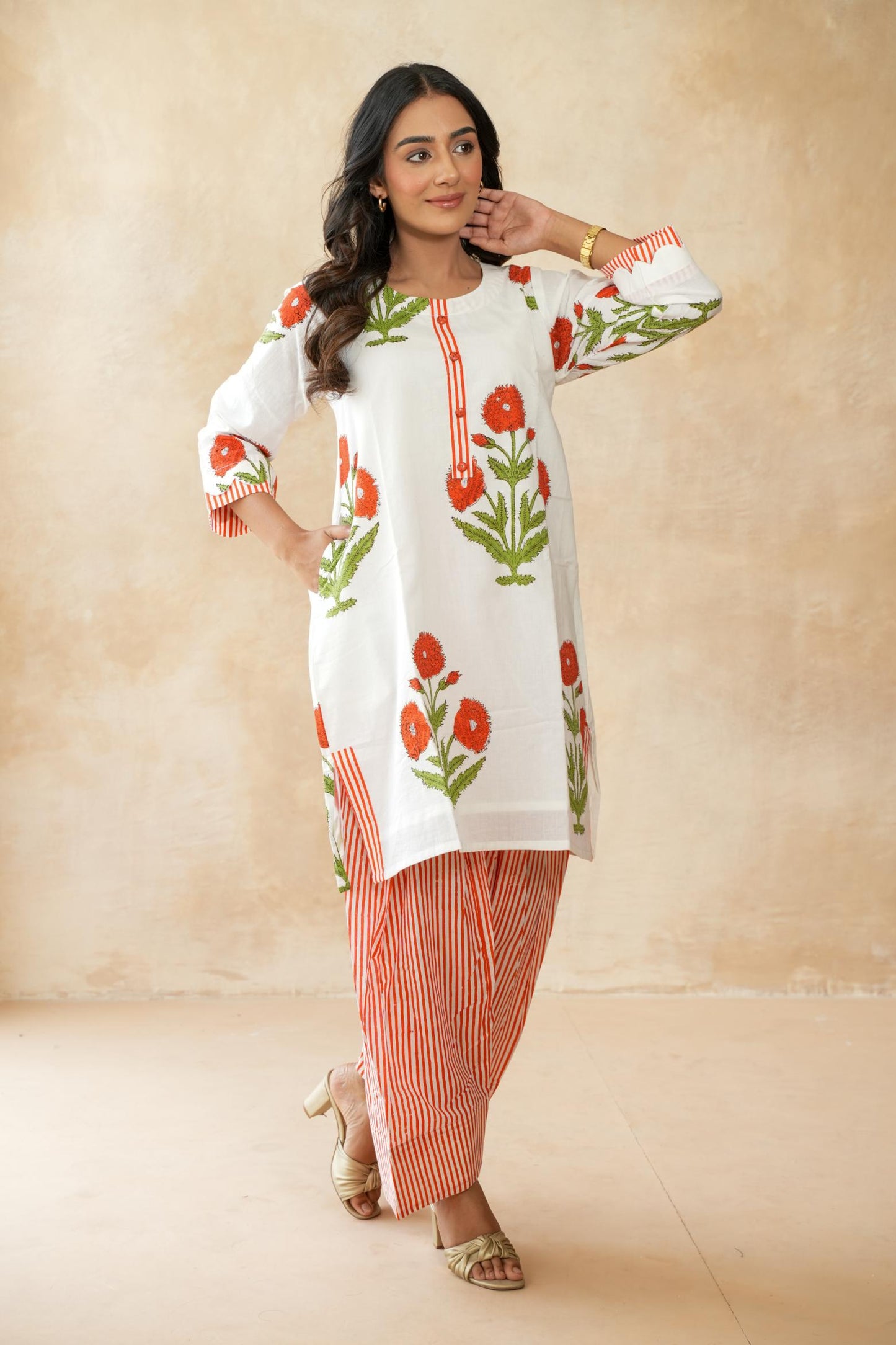 Naarangi Farshi Kurta Set