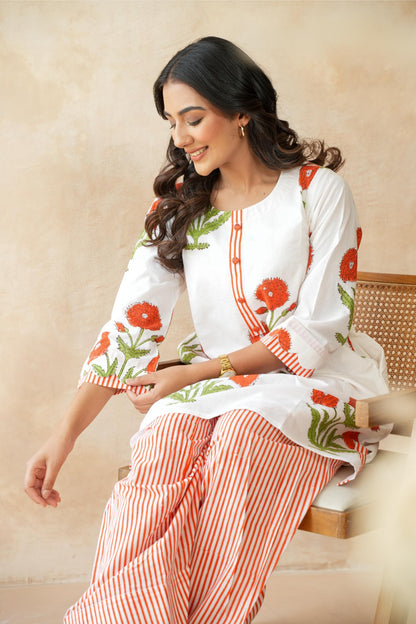 Naarangi Farshi Kurta Set