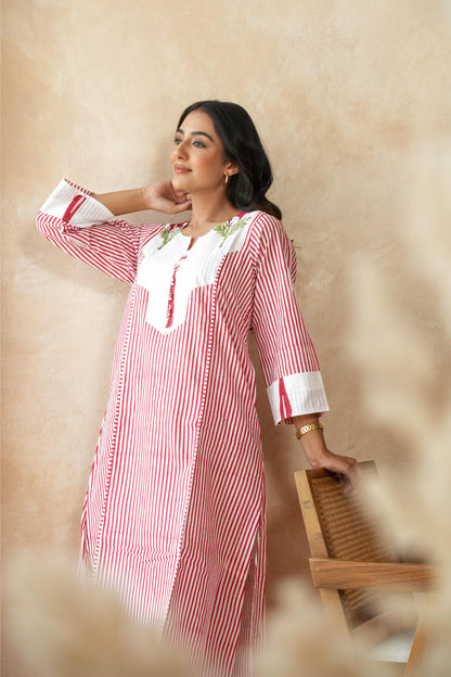 Kumkum Red Kurta Set