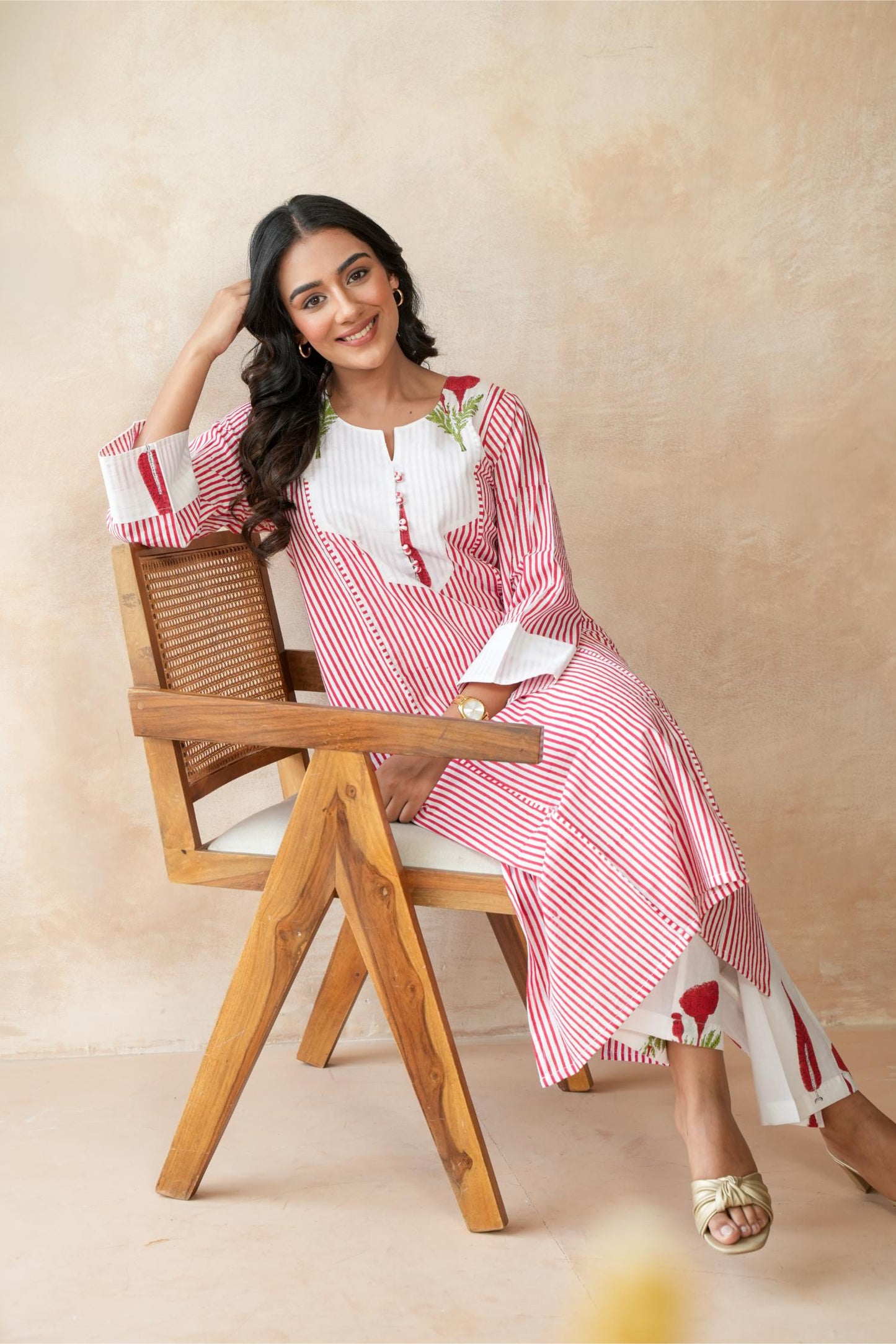 Kumkum Red Kurta Set