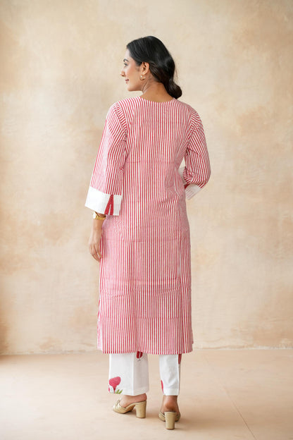 Kumkum Red Kurta Set
