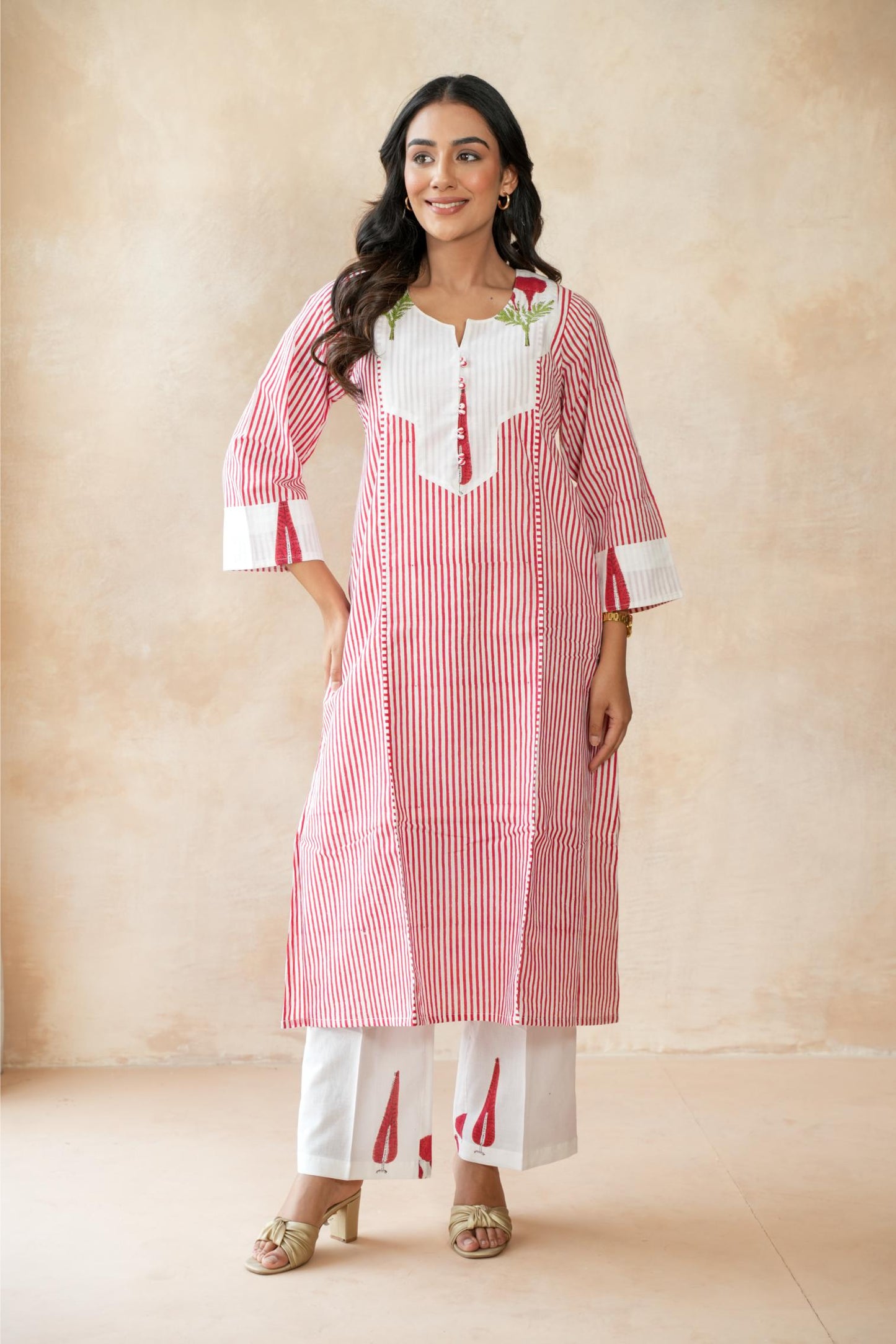 Kumkum Red Kurta Set