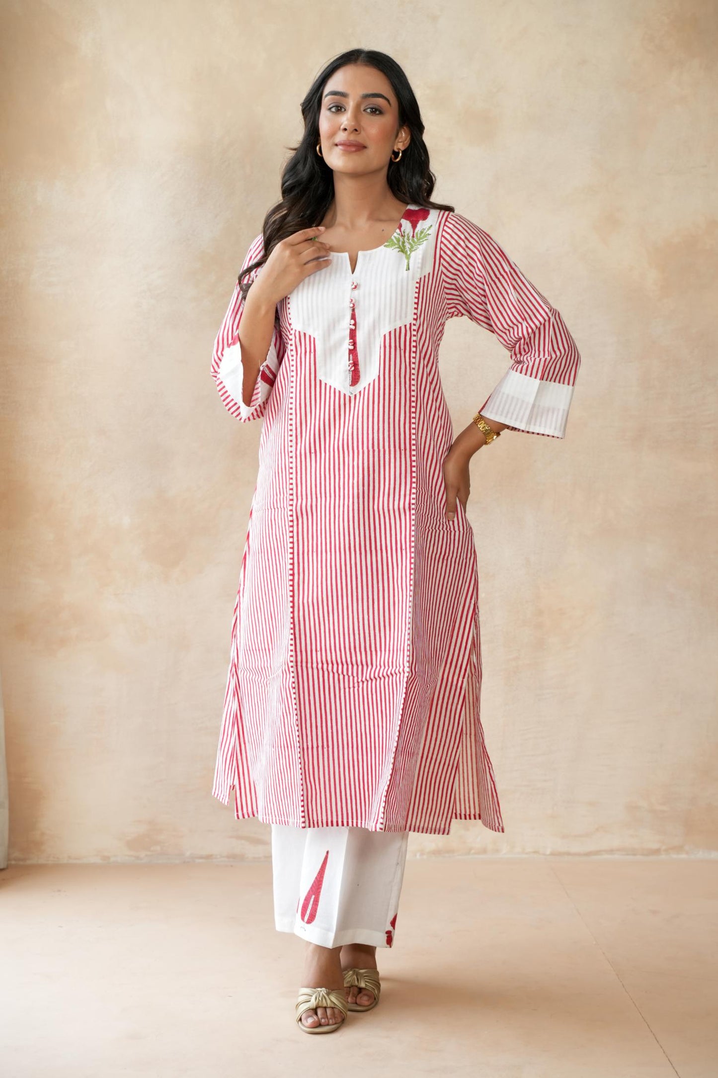 Kumkum Red Kurta Set