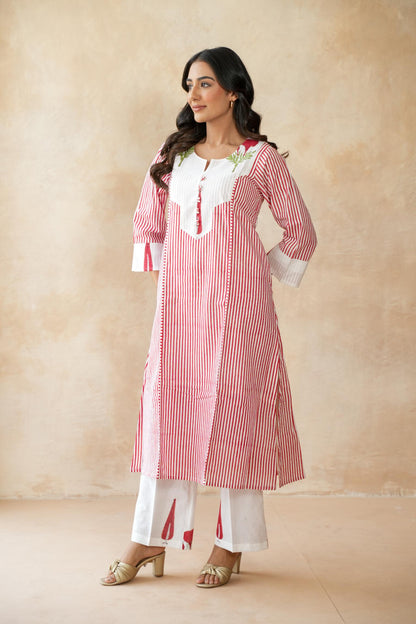 Kumkum Red Kurta Set
