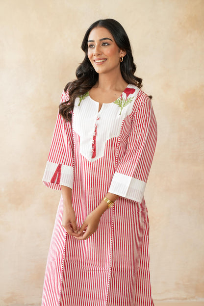 Kumkum Red Kurta Set