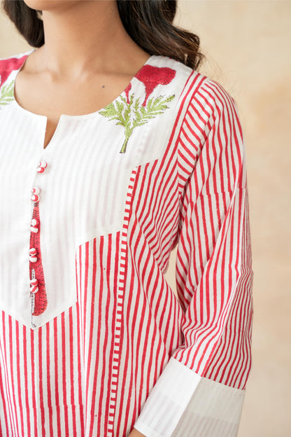 Kumkum Red Kurta Set