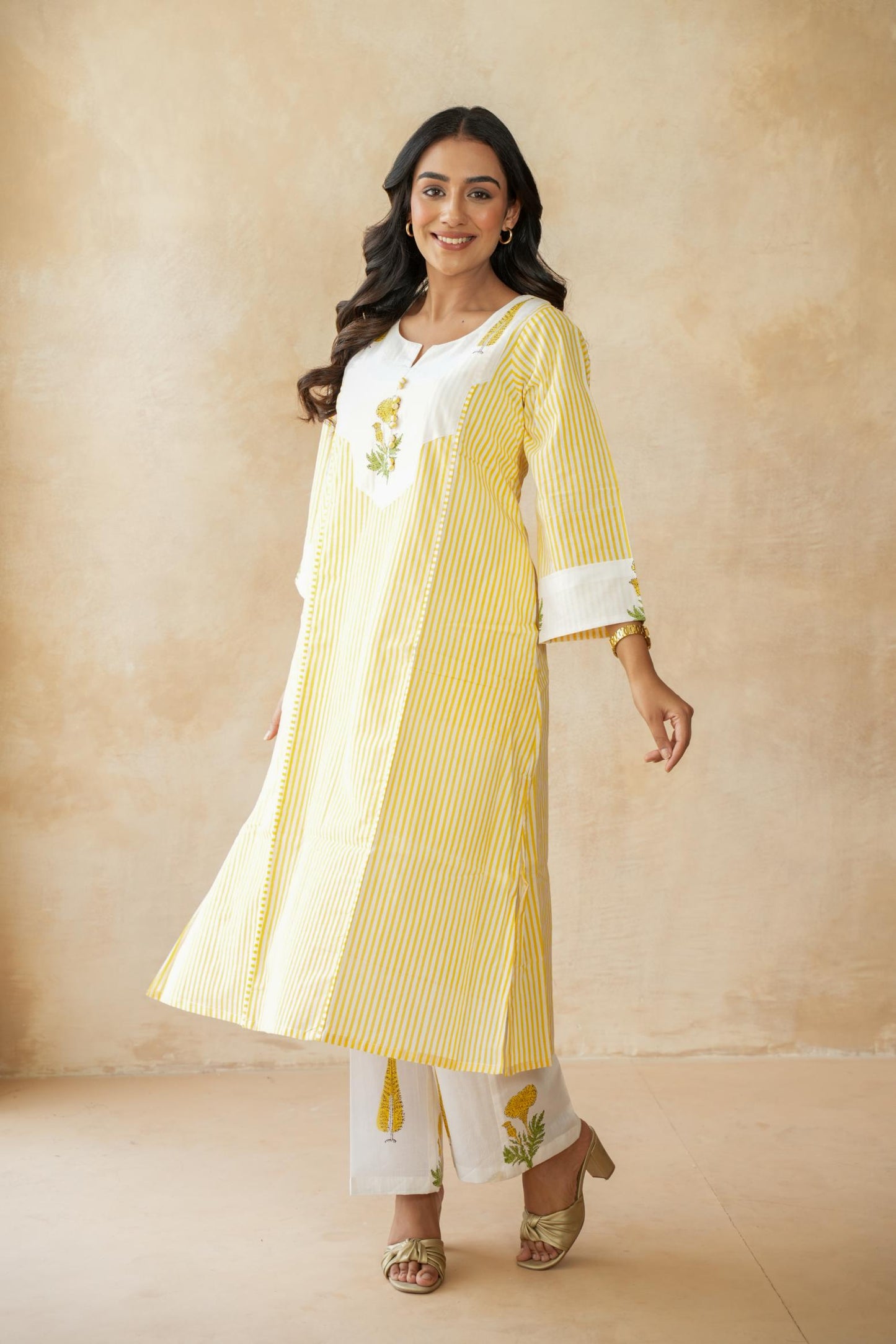 Kanak Yellow Kurta Set