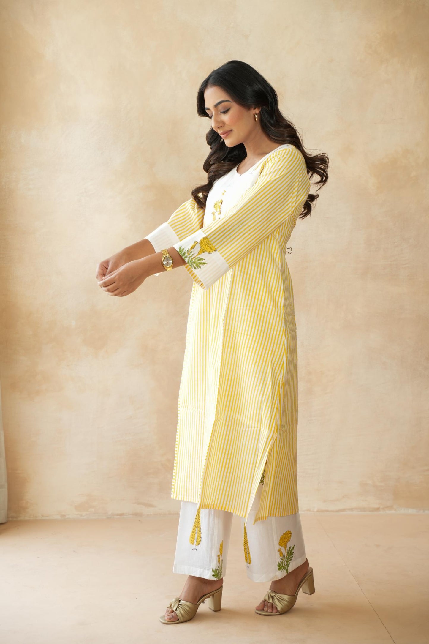 Kanak Yellow Kurta Set