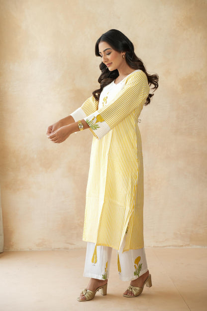 Kanak Yellow Kurta Set