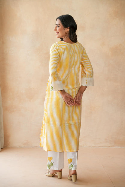 Kanak Yellow Kurta Set