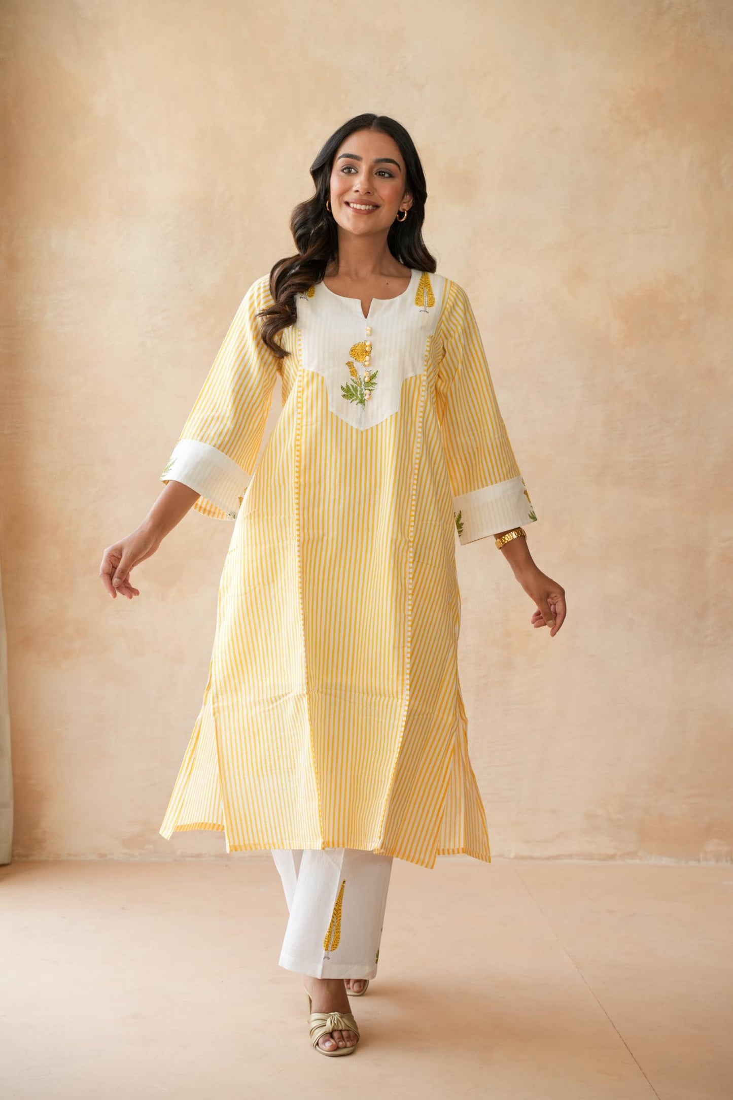 Kanak Yellow Kurta Set