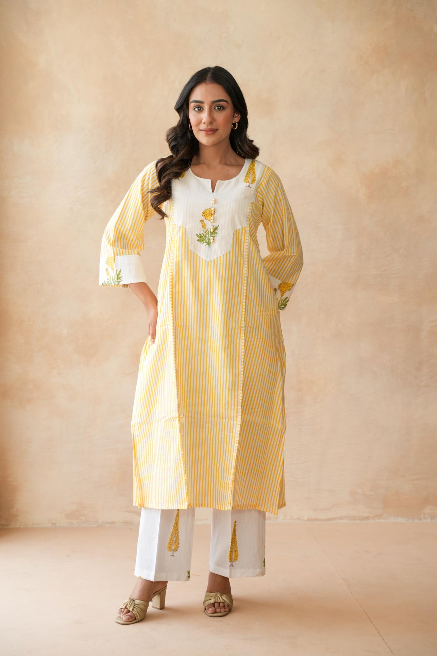 Kanak Yellow Kurta Set