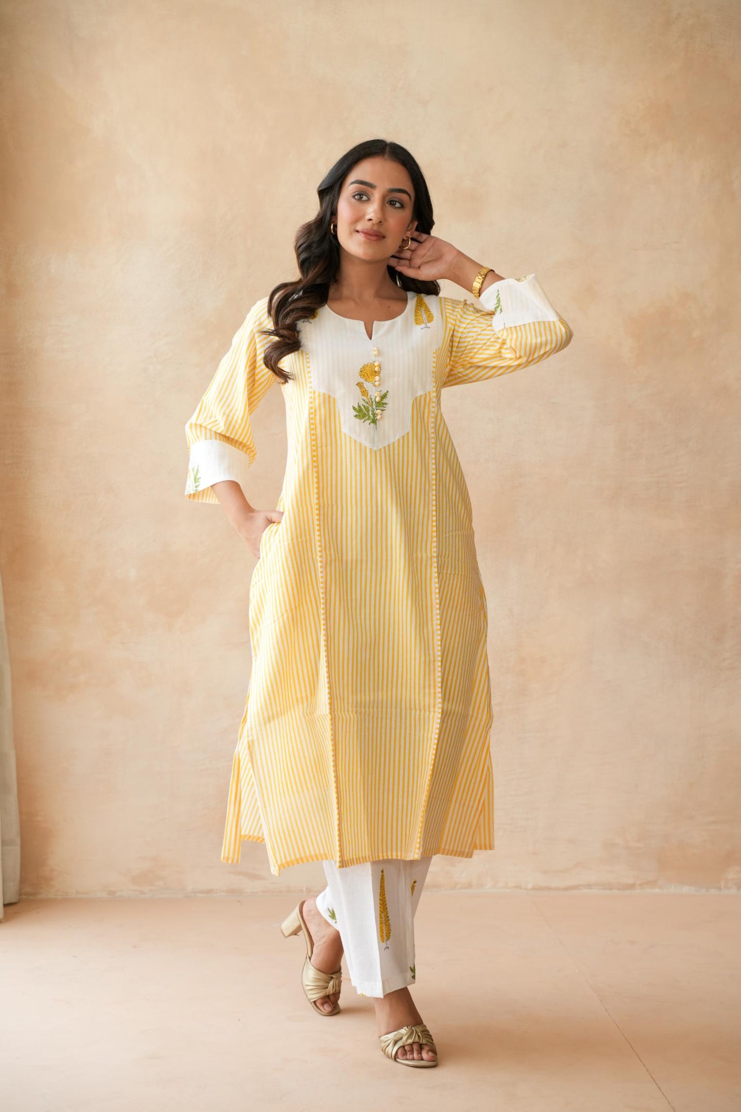 Kanak Yellow Kurta Set