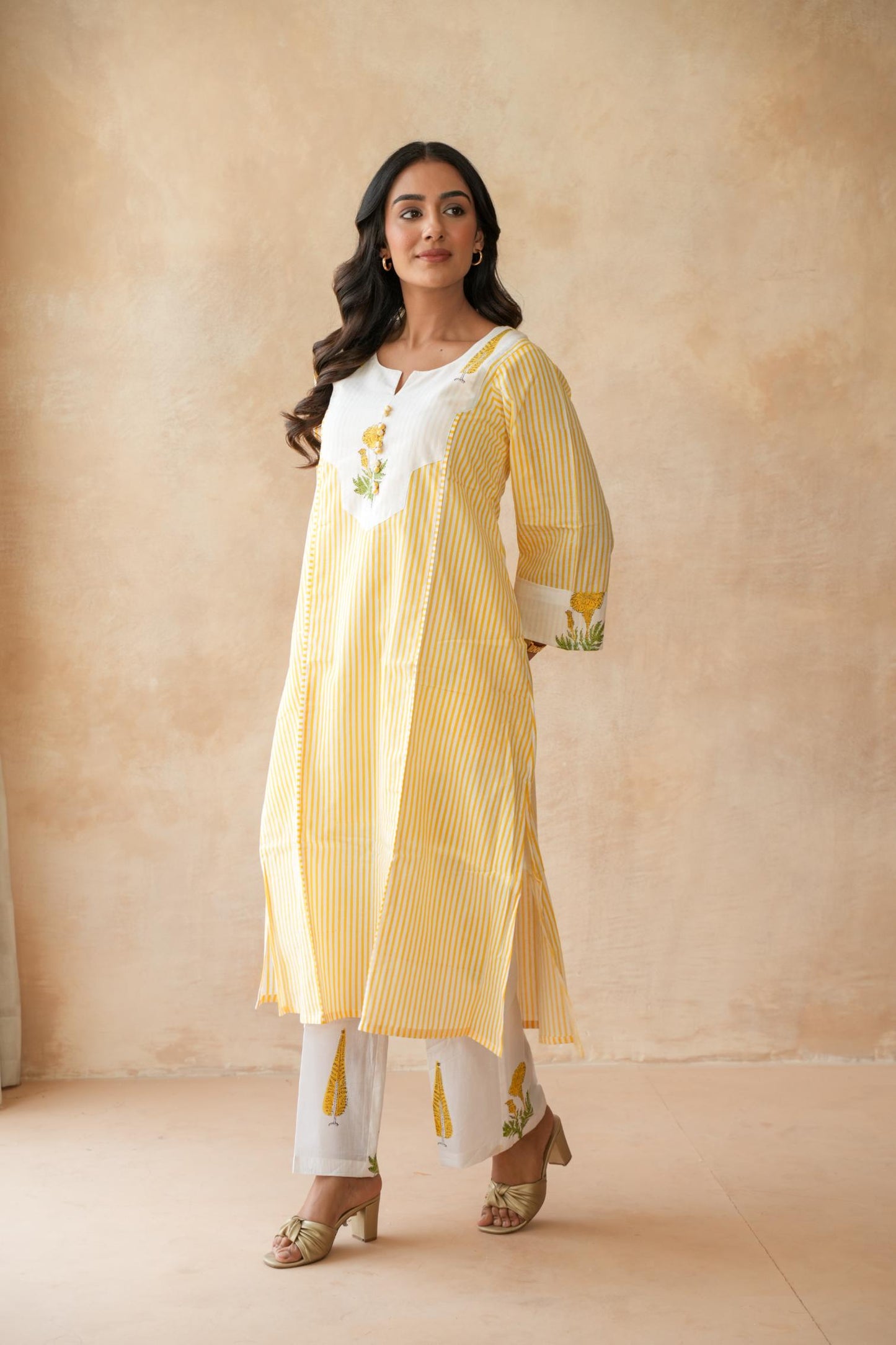 Kanak Yellow Kurta Set