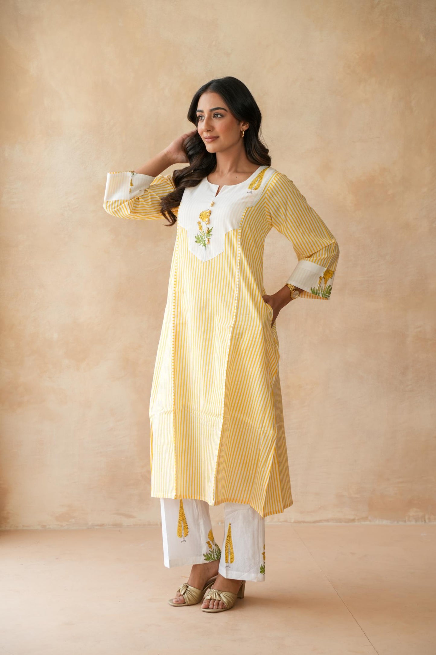 Kanak Yellow Kurta Set