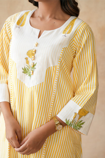 Kanak Yellow Kurta Set