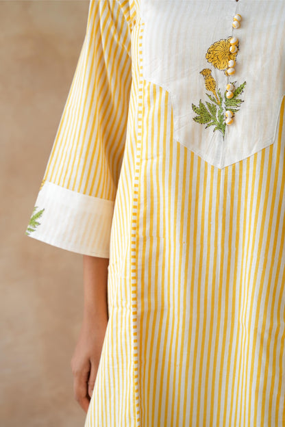 Kanak Yellow Kurta Set