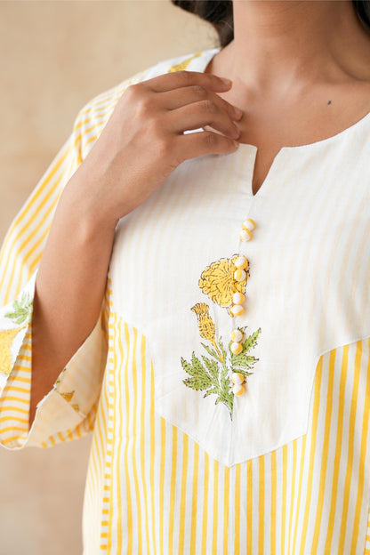 Kanak Yellow Kurta Set