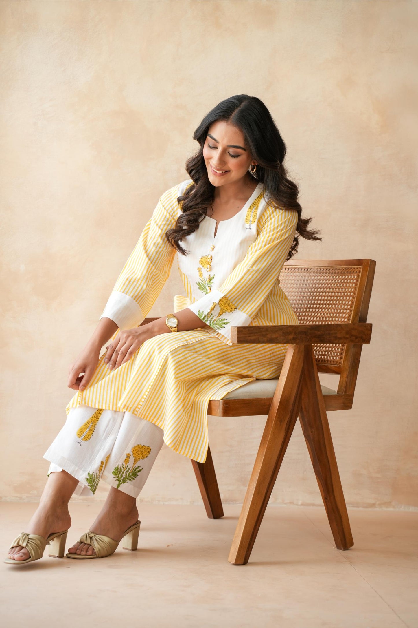 Kanak Yellow Kurta Set
