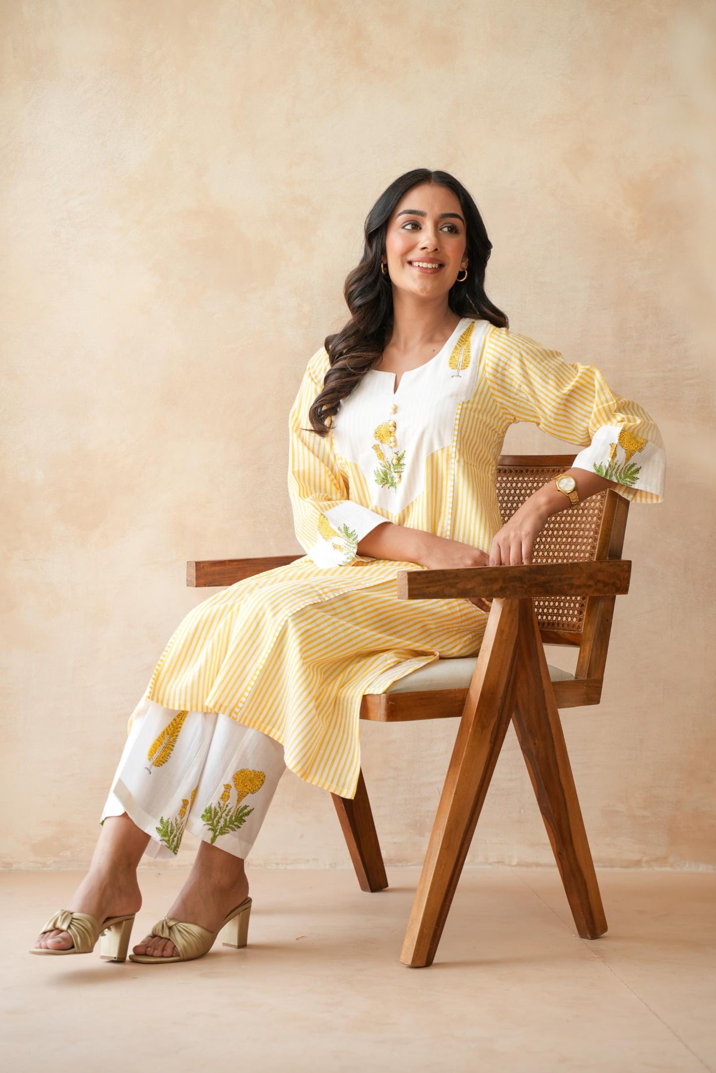 Kanak Yellow Kurta Set