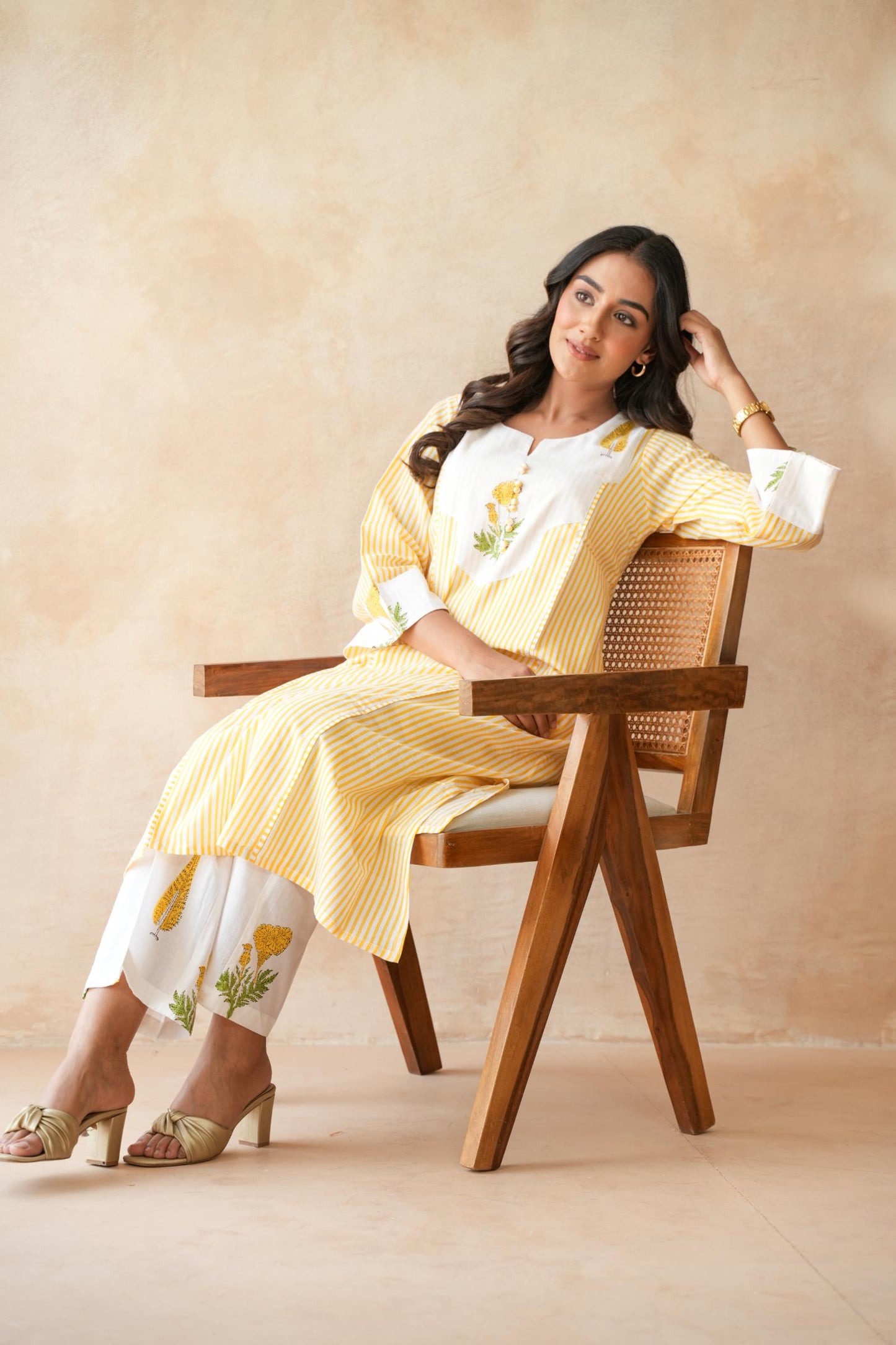 Kanak Yellow Kurta Set