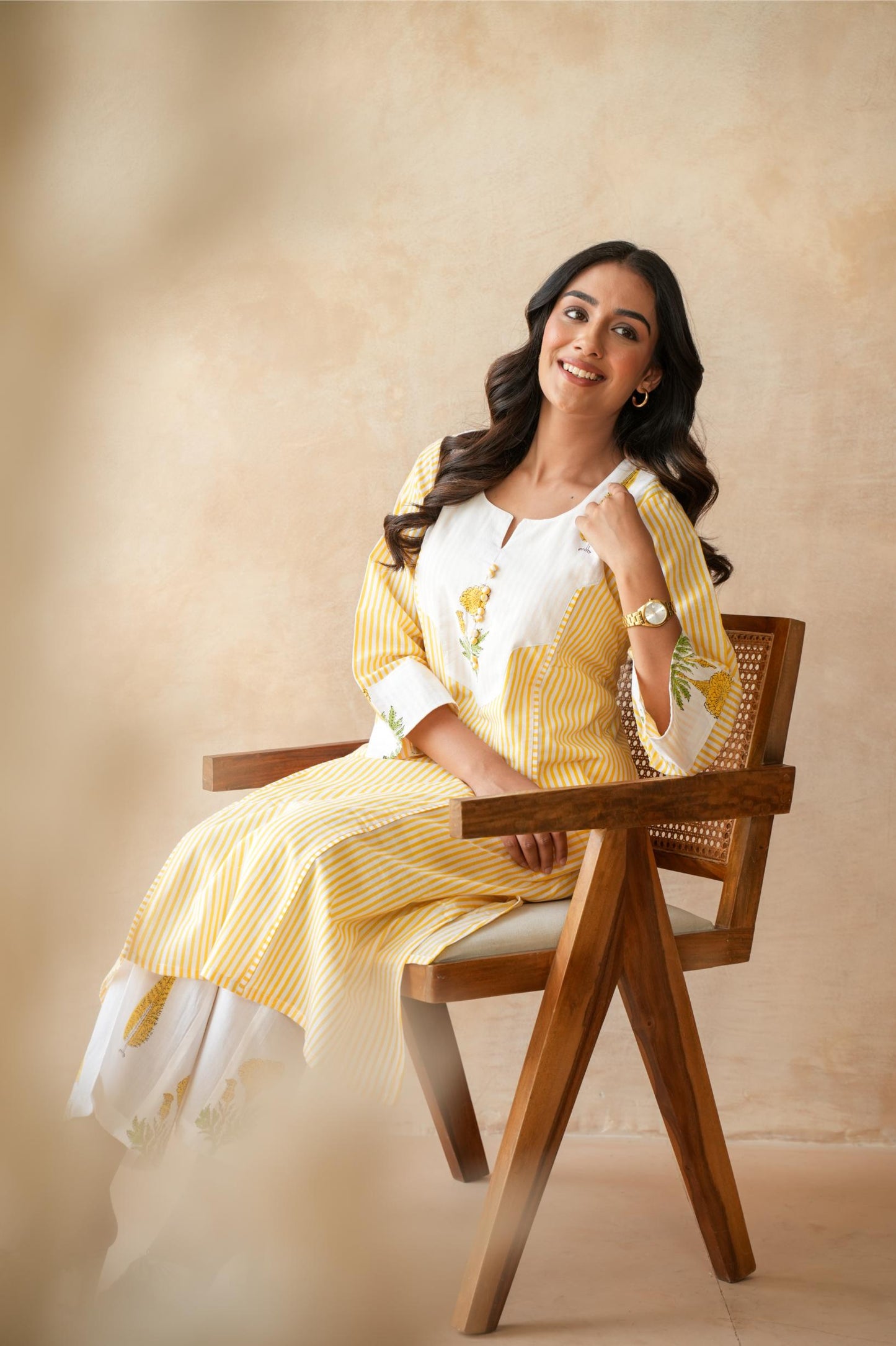 Kanak Yellow Kurta Set