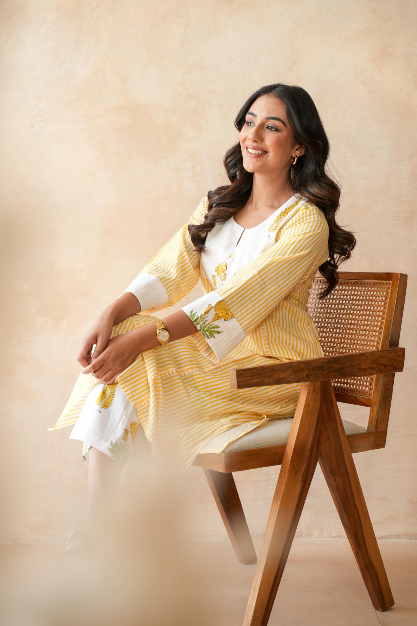 Kanak Yellow Kurta Set