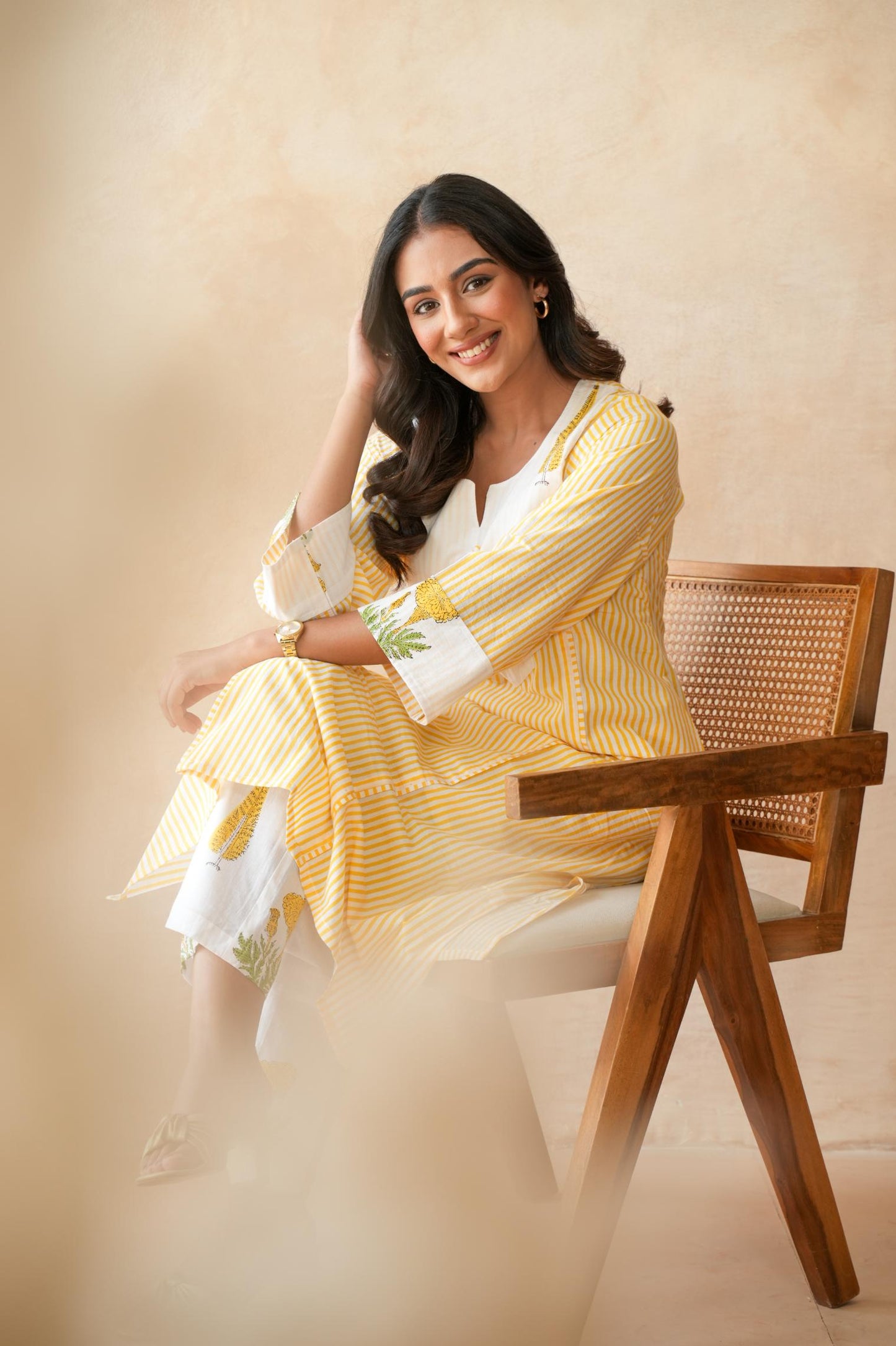 Kanak Yellow Kurta Set