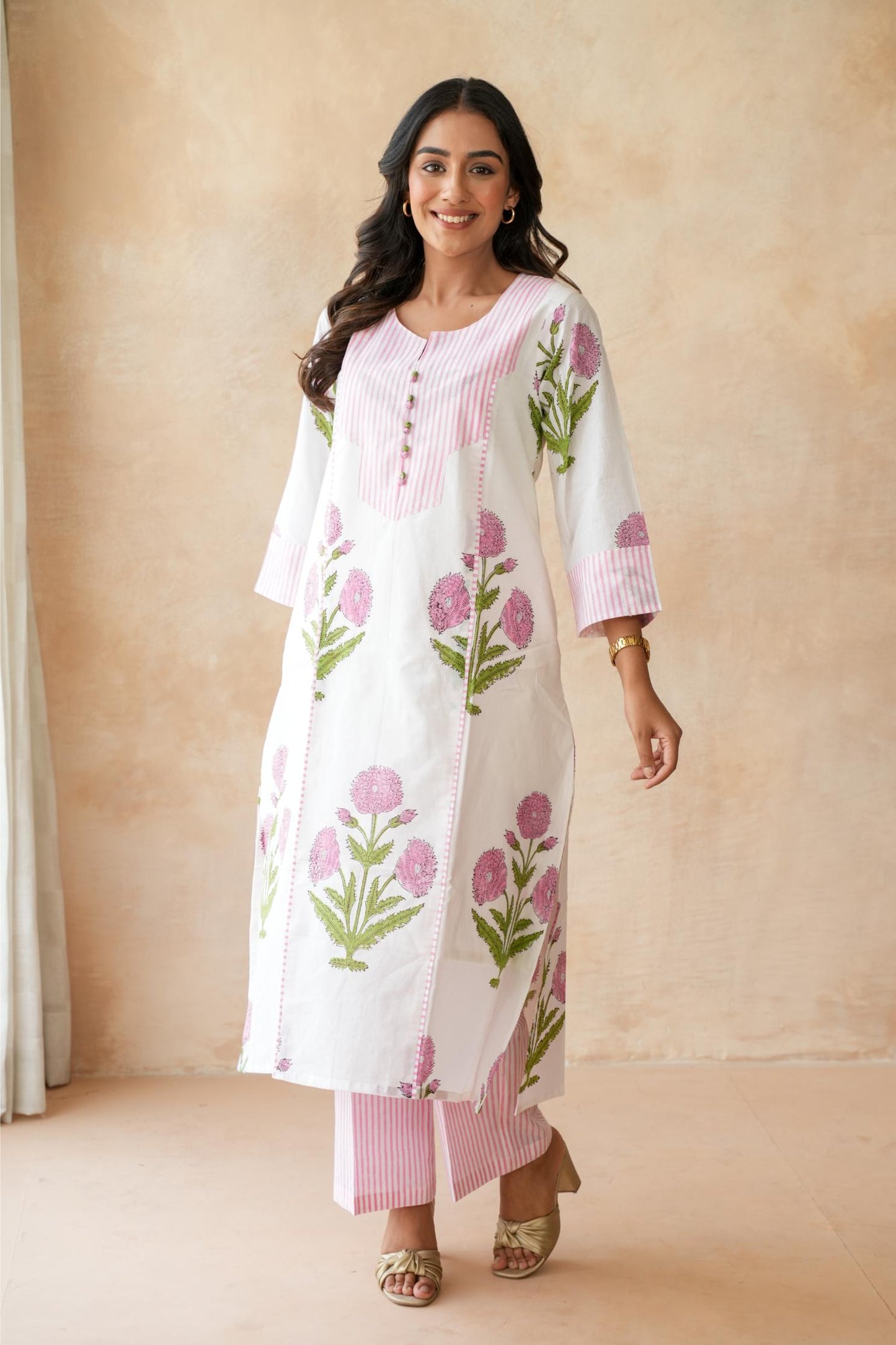 Nazneen Pink Kurta Set