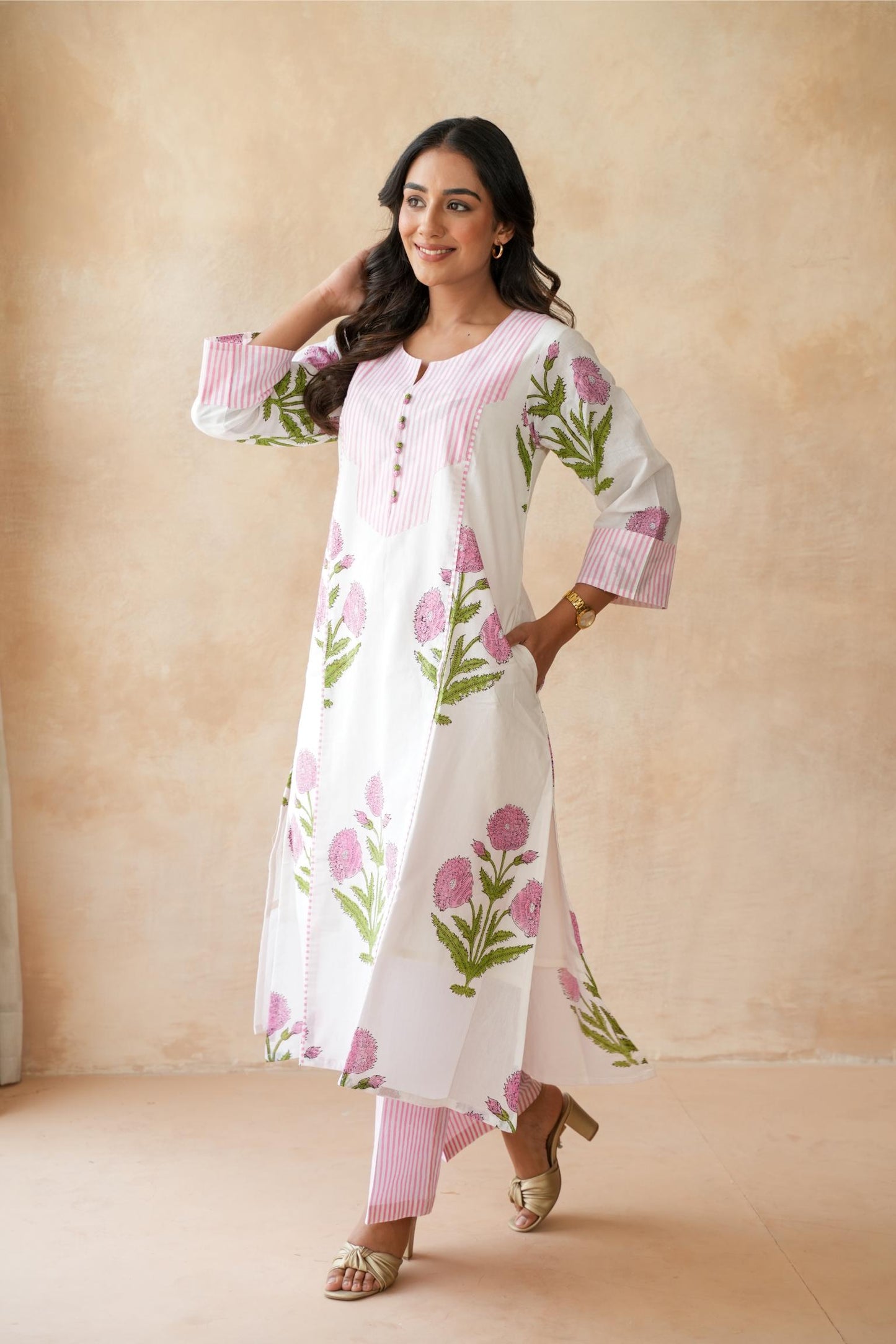 Nazneen Pink Kurta Set