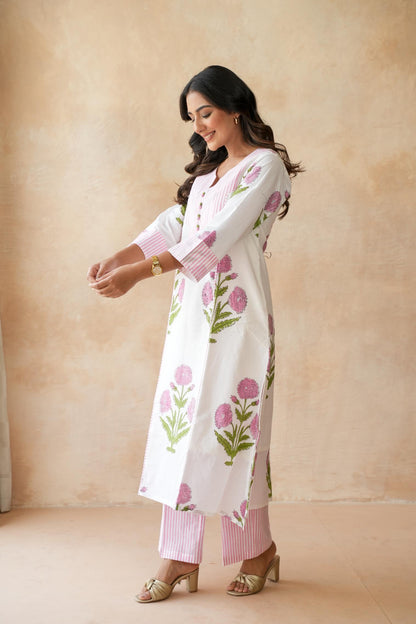 Nazneen Pink Kurta Set