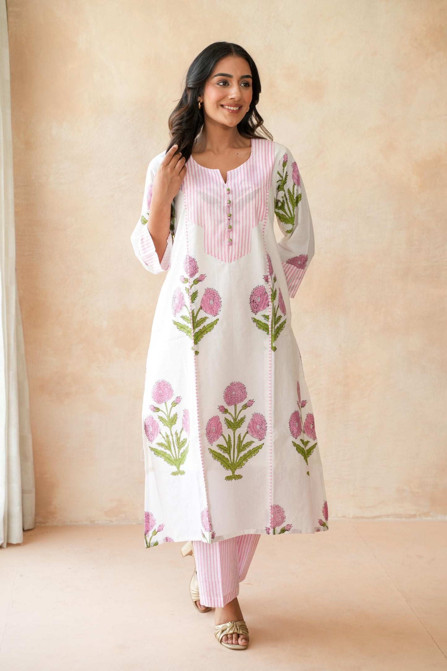 Nazneen Pink Kurta Set