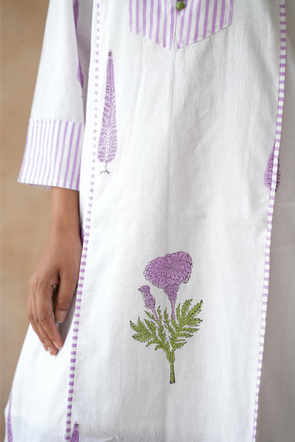 Roohani Lavender Kurta Set