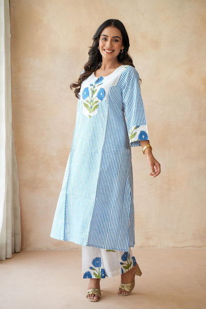 Neel kamal Blue Kurta Set