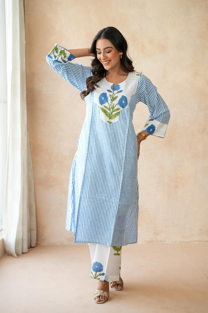 Neel kamal Blue Kurta Set