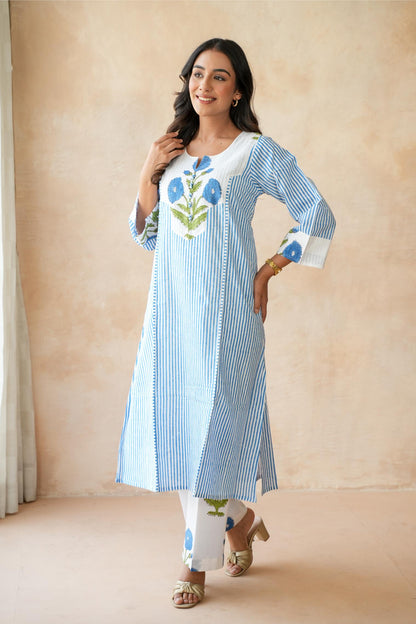 Neel kamal Blue Kurta Set