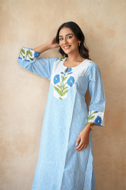 Neel kamal Blue Kurta Set