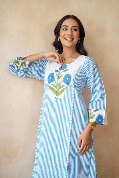 Neel kamal Blue Kurta Set