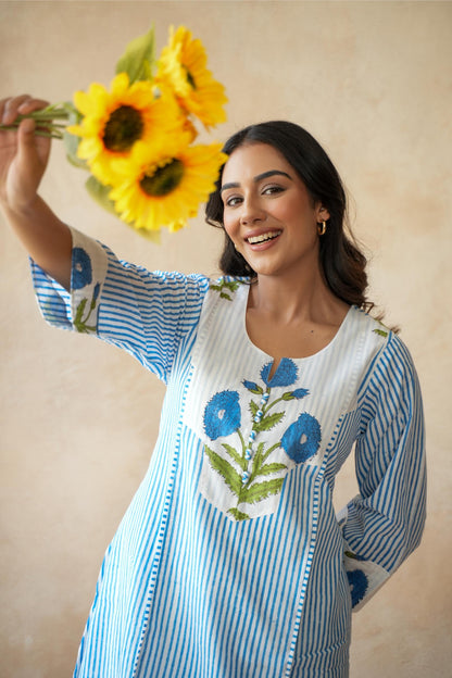 Neel kamal Blue Kurta Set