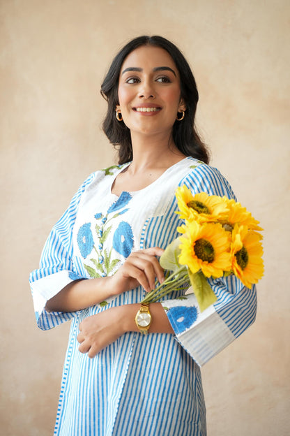 Neel kamal Blue Kurta Set
