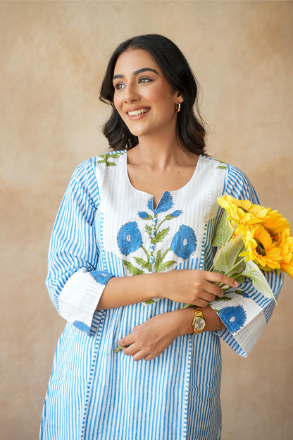 Neel kamal Blue Kurta Set