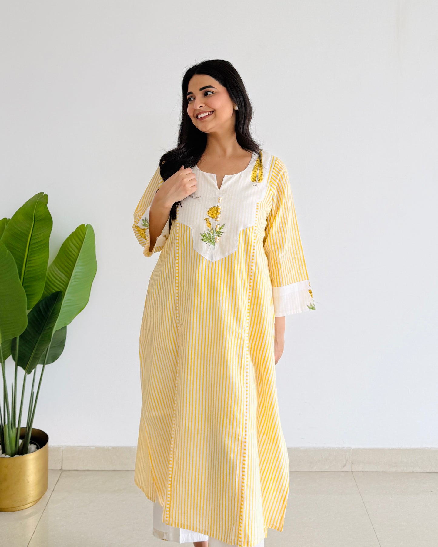 Kanak Yellow Kurta Set